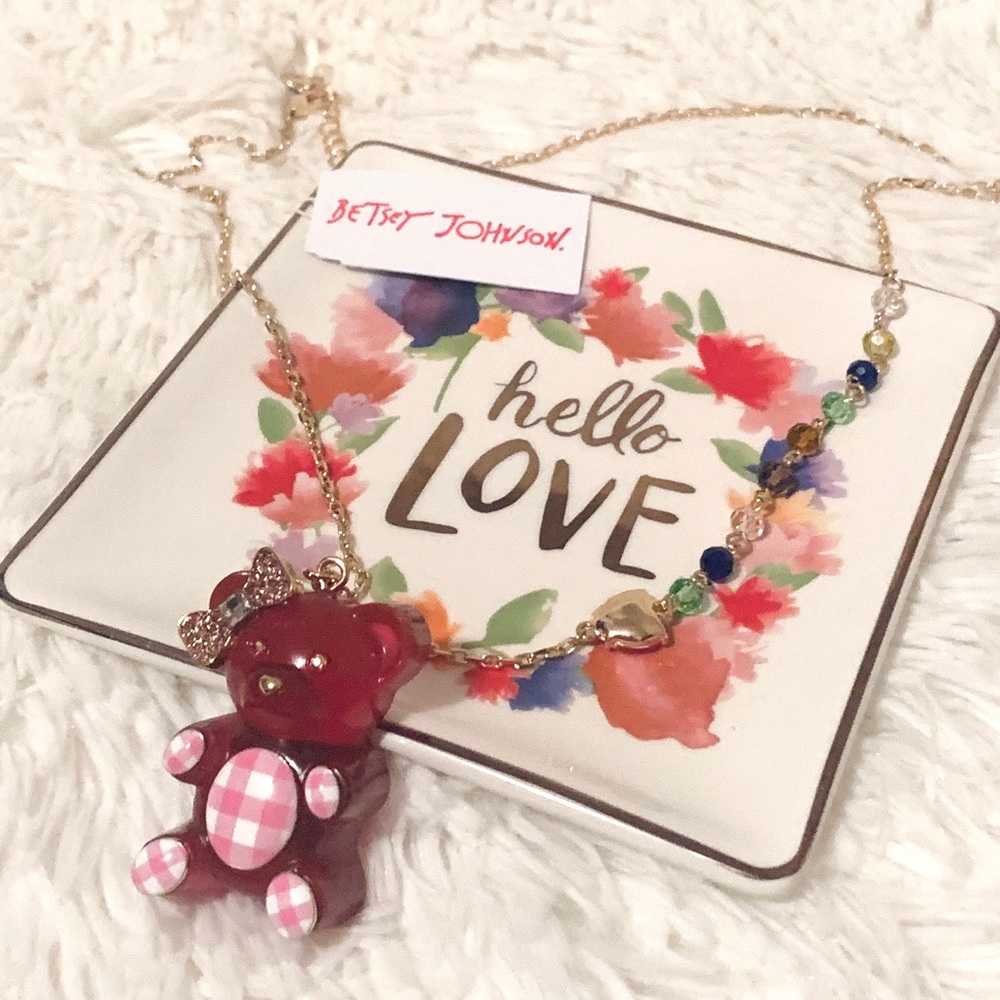 NWT Betsey Johnson Gummy Bear pendant necklace